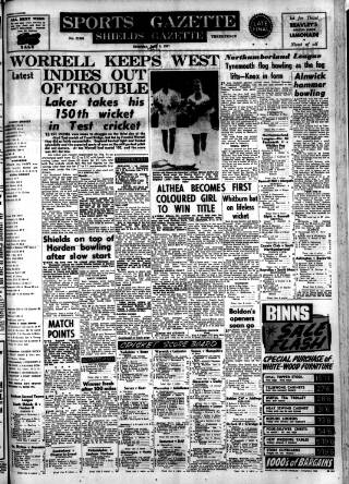 cover page of Football Gazette (South Shields) published on July 6, 1957