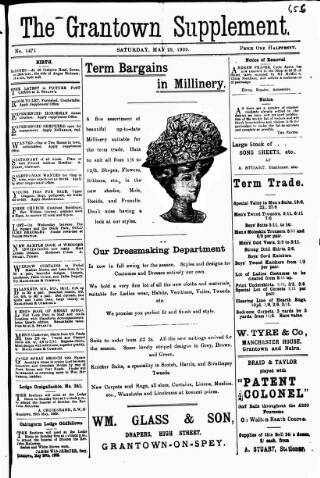 cover page of Grantown Supplement published on May 29, 1909