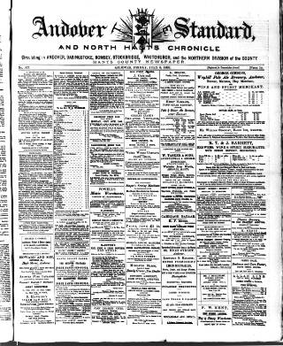 cover page of Andover Chronicle published on July 6, 1883