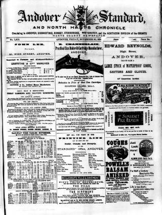 cover page of Andover Chronicle published on November 30, 1894