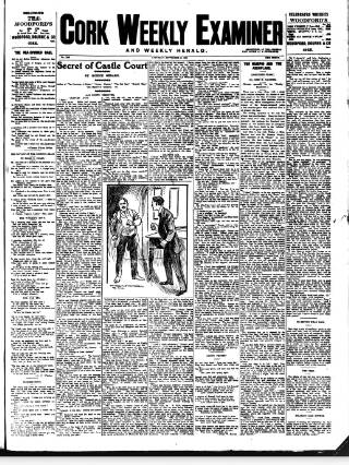 cover page of Cork Weekly Examiner published on September 18, 1909