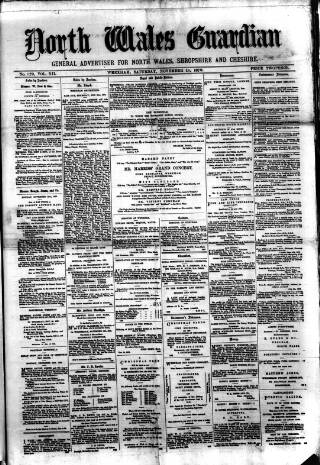 cover page of Wrexham Guardian and Denbighshire and Flintshire Advertiser published on November 15, 1879