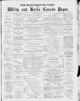 cover page of Marlborough Times published on July 6, 1895