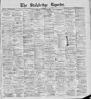 cover page of Stalybridge Reporter published on November 15, 1902