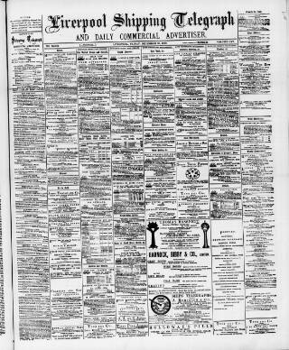cover page of Liverpool Shipping Telegraph and Daily Commercial Advertiser published on December 30, 1892