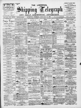 cover page of Liverpool Shipping Telegraph and Daily Commercial Advertiser published on February 28, 1895
