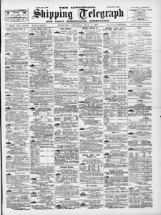 cover page of Liverpool Shipping Telegraph and Daily Commercial Advertiser published on July 6, 1895