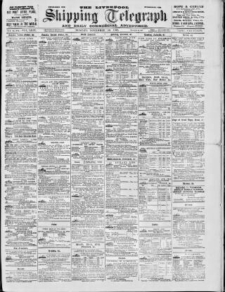cover page of Liverpool Shipping Telegraph and Daily Commercial Advertiser published on November 30, 1896