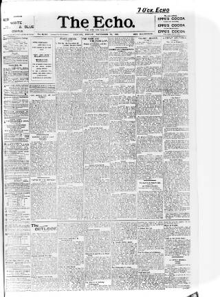 cover page of Echo (London) published on November 15, 1901