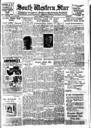 cover page of South Western Star published on November 30, 1945