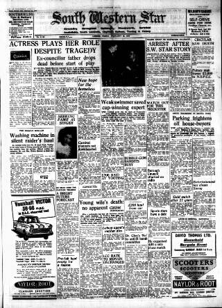 cover page of South Western Star published on February 28, 1958
