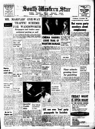 cover page of South Western Star published on July 6, 1962