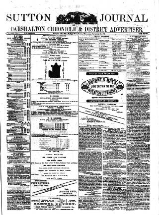 cover page of Sutton Journal published on November 30, 1871