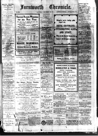 cover page of Farnworth Chronicle published on December 30, 1911