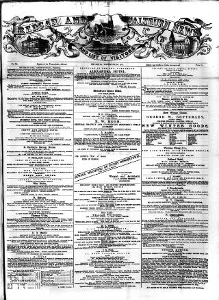 cover page of Redcar and Saltburn News published on November 30, 1871