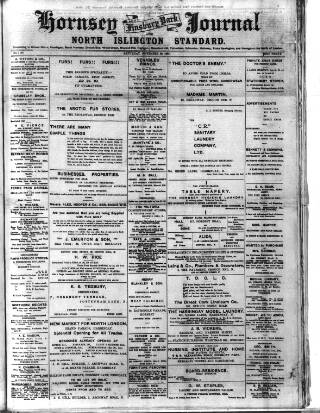 cover page of Hornsey & Finsbury Park Journal published on November 30, 1901