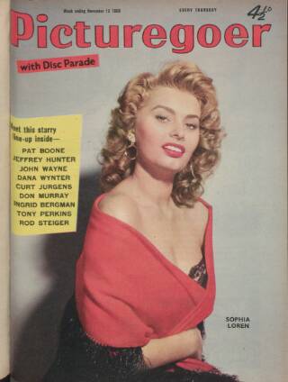 cover page of Picturegoer published on November 15, 1958