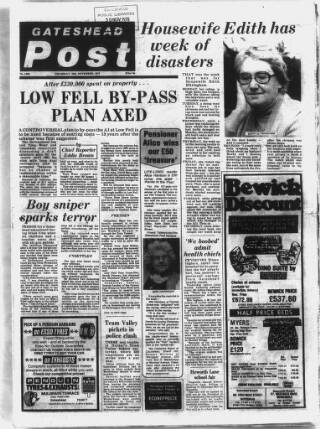 cover page of Gateshead Post published on November 30, 1978