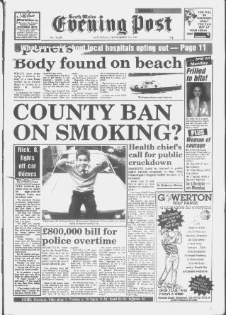 cover page of South Wales Daily Post published on November 30, 1991