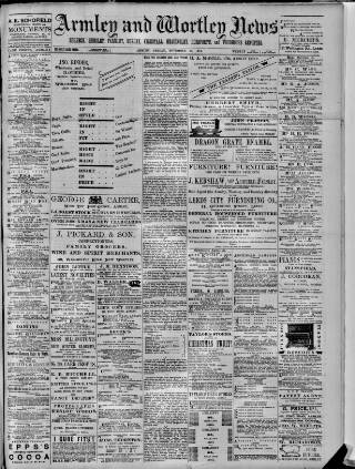 cover page of Armley and Wortley News published on November 30, 1894