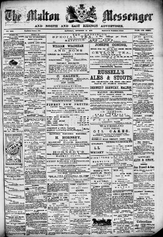 cover page of Malton Messenger published on November 30, 1889