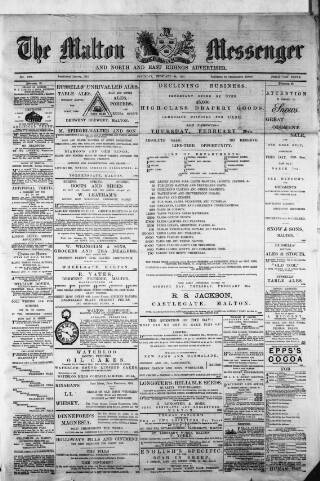 cover page of Malton Messenger published on February 28, 1891