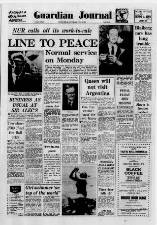 cover page of Nottingham Guardian published on July 6, 1968