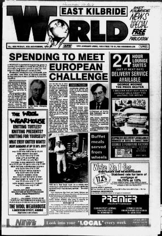 cover page of East Kilbride World published on November 30, 1990