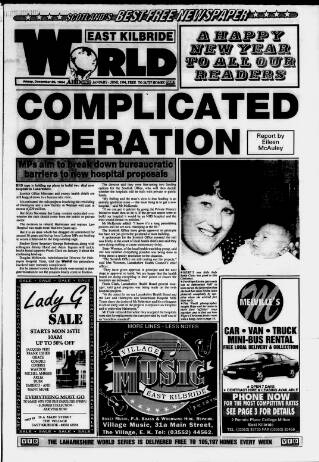 cover page of East Kilbride World published on December 30, 1994
