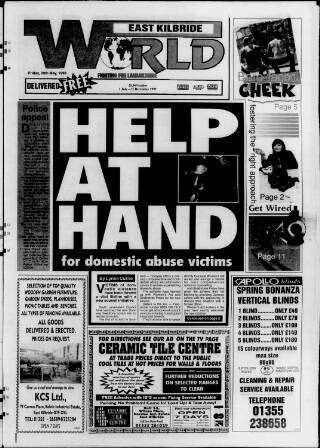 cover page of East Kilbride World published on May 29, 1998