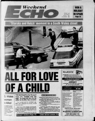 cover page of South Wales Echo published on July 6, 1991