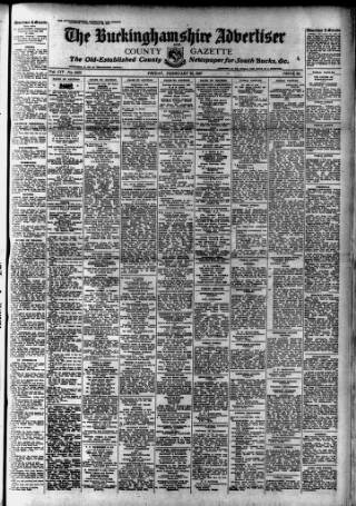 cover page of Buckinghamshire Advertiser published on February 28, 1947