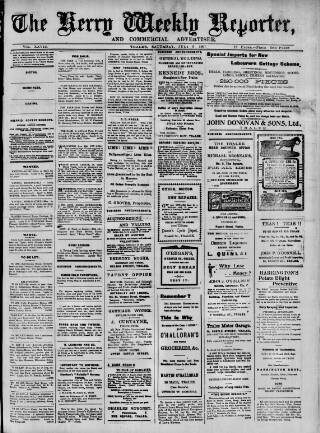 cover page of Kerry Reporter published on July 6, 1907