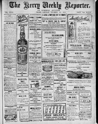 cover page of Kerry Reporter published on December 30, 1916