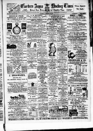 cover page of Eastern Argus and Borough of Hackney Times published on February 28, 1891