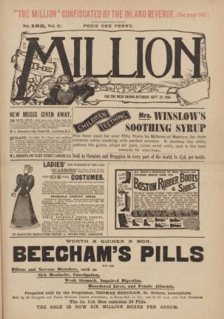 cover page of Million published on September 29, 1894