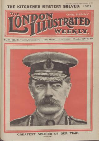 cover page of War Pictures Weekly and the London Illustrated Weekly published on November 25, 1915