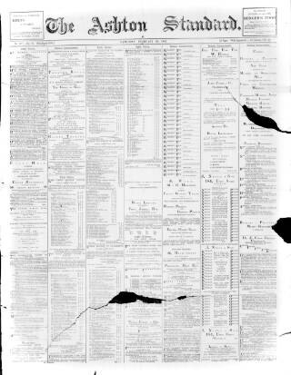 cover page of Ashton Standard published on February 20, 1897