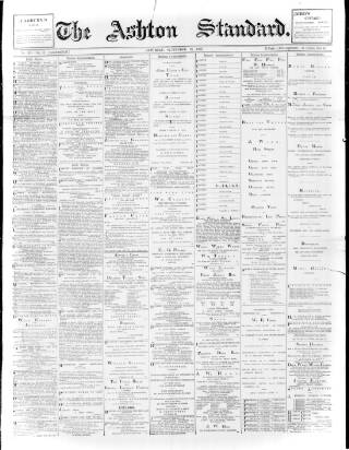 cover page of Ashton Standard published on September 18, 1897