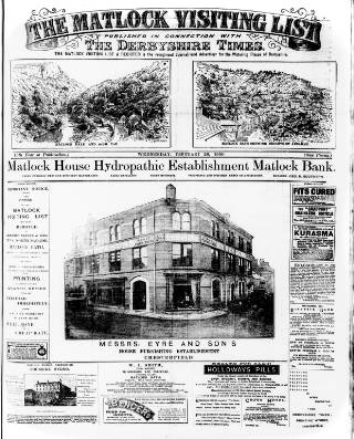 cover page of Matlock Visiting List published on February 28, 1900