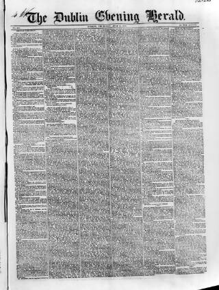 cover page of Dublin Evening Herald 1846 published on July 6, 1848