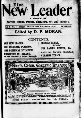 cover page of Dublin Leader published on November 15, 1919