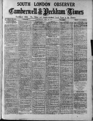 cover page of South London Observer published on May 29, 1918
