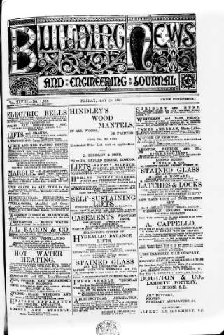 cover page of Building News published on May 29, 1885
