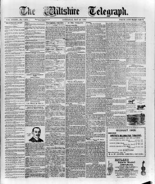 cover page of Wiltshire Telegraph published on May 29, 1909