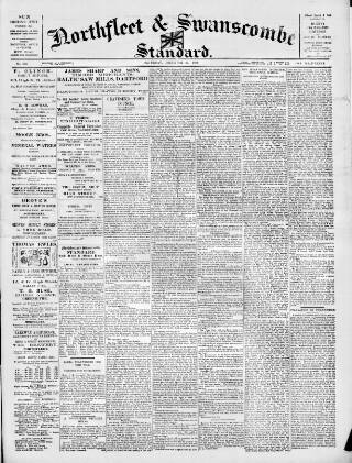 cover page of Northfleet and Swanscombe Standard published on December 30, 1899