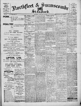 cover page of Northfleet and Swanscombe Standard published on November 30, 1901