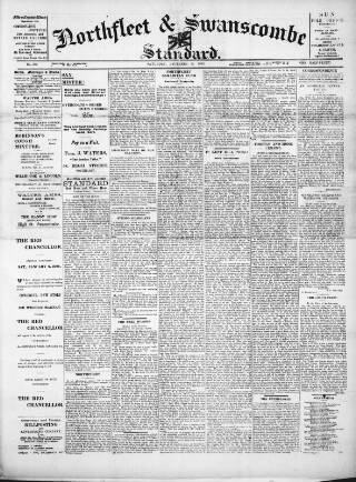 cover page of Northfleet and Swanscombe Standard published on December 30, 1905