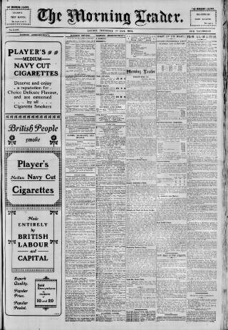 cover page of Morning Leader published on May 29, 1902