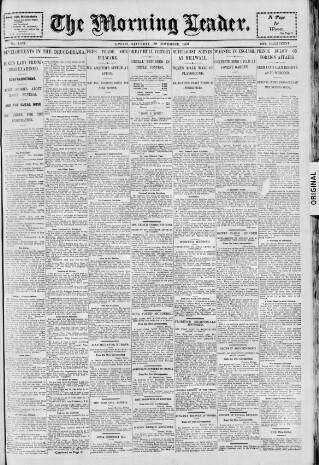 cover page of Morning Leader published on November 30, 1907